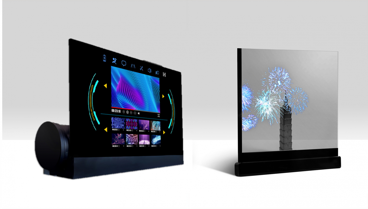 可卷式、折迭性、高透明